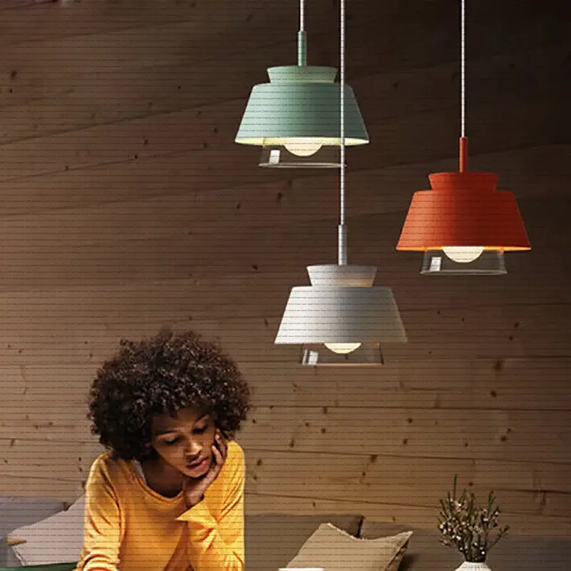 Nouveauté Modern iron glass pendant light nordic style industrial decoration