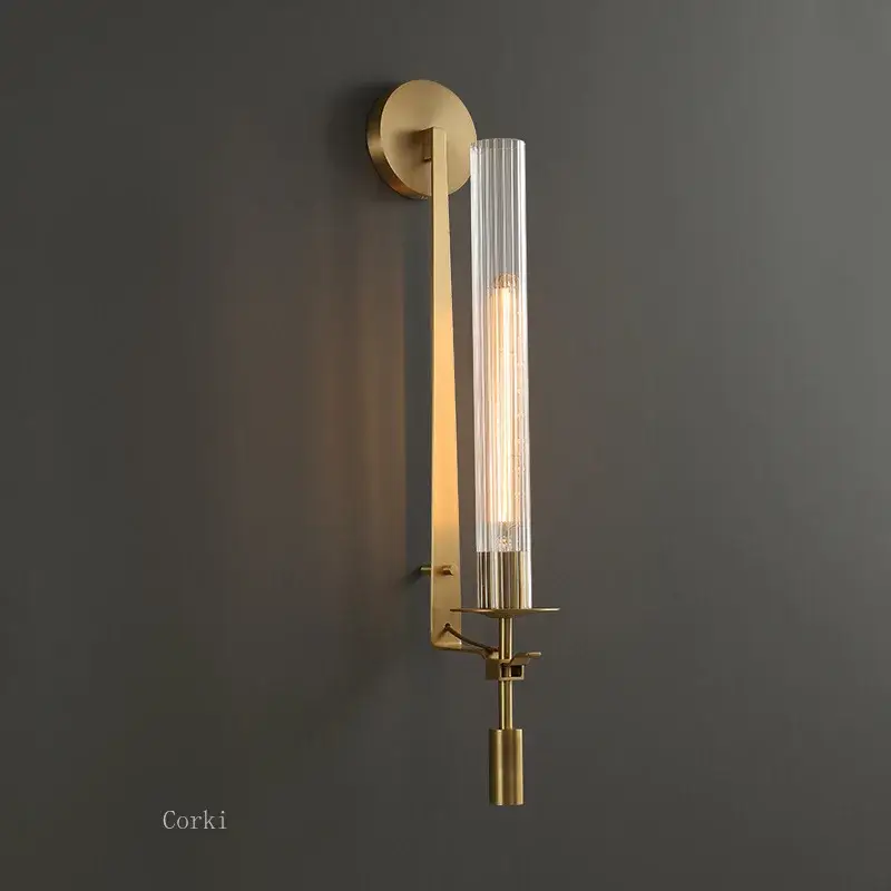 Achat Immédiat American country style retro brass wall light