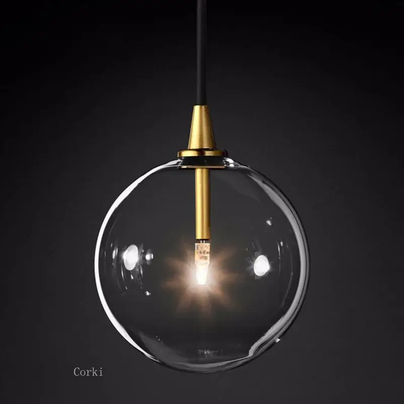 Petit Prix Modern vintage clear glass bubble pendant light