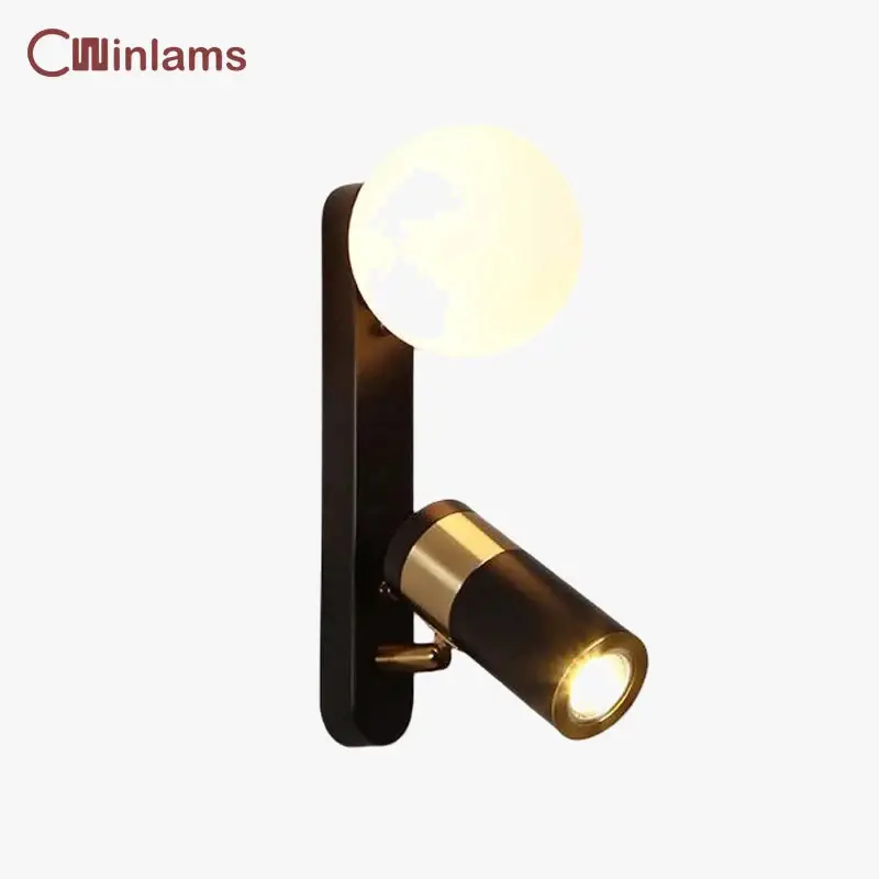 Super Prix Modern minimalist nordic style rotating led wall light