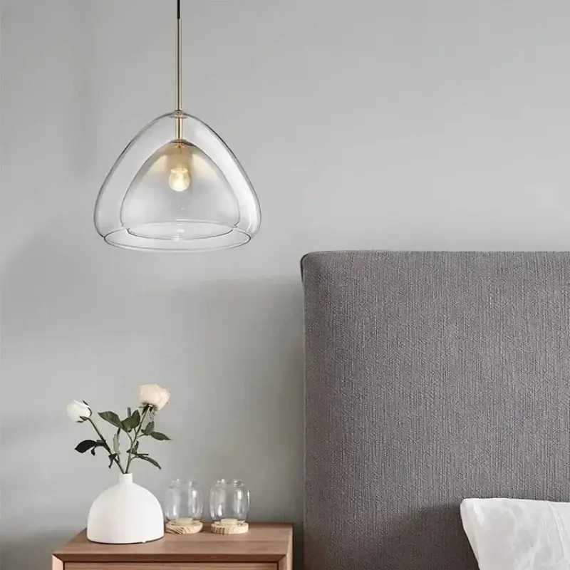 Populaire Nordic design glass pendant light for modern interior decor