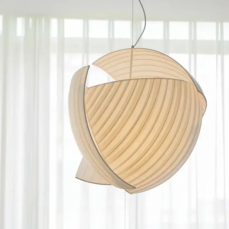 Satisfait Ou Remboursé Nordic wabi sabi fabric pendant light for elegant interior décor