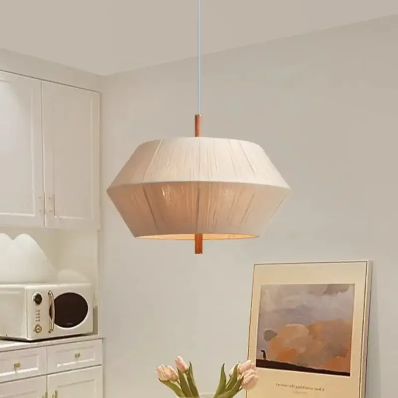 Nordic wabi sabi cotton thread pendant light for interior decoration Bon Plan