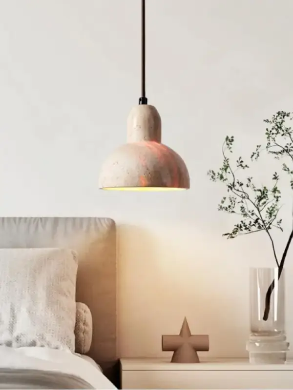 Réduction Creative stone wabi sabi pendant light for restaurants and living r…