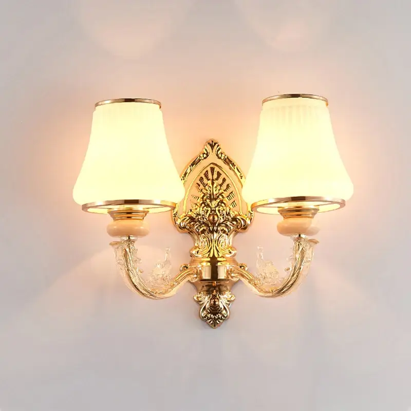 Nordic design glass led wall light for decorative interiors Prix Réduit
