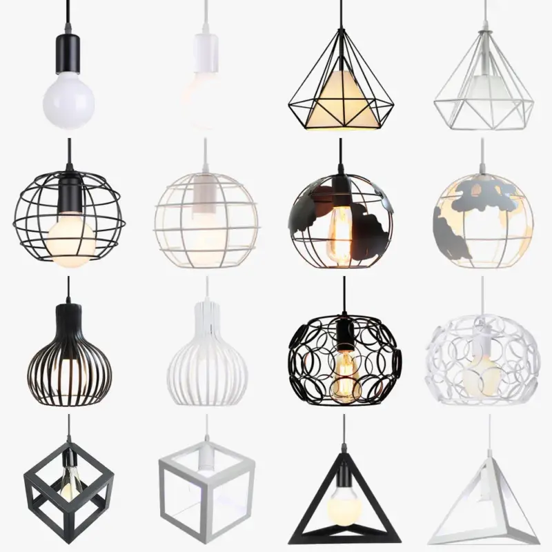 Retro industrial loft-style pendant light for interiors Prix Choc