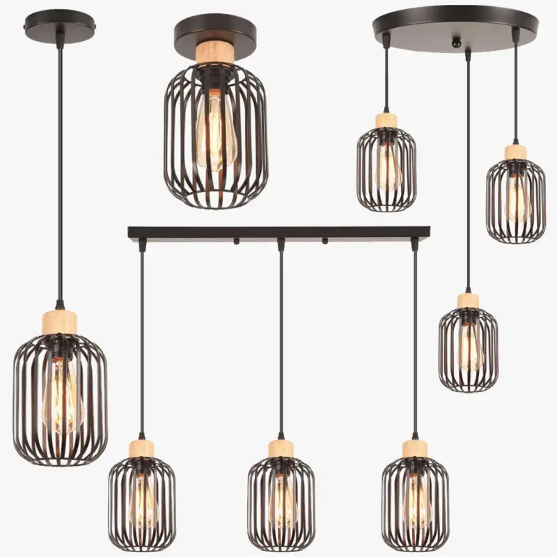 Nordic vintage adjustable metal retro industrial pendant light Vente Flash