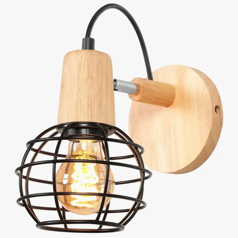 Vintage industrial retro wall light for indoor decor Prix Cassé