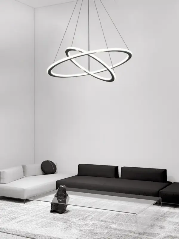 Prix Bas Minimalist dimmable circular ring chandelier