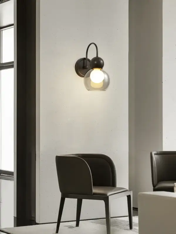 Postmodern copper wall light for interior decoration Offre Spéciale