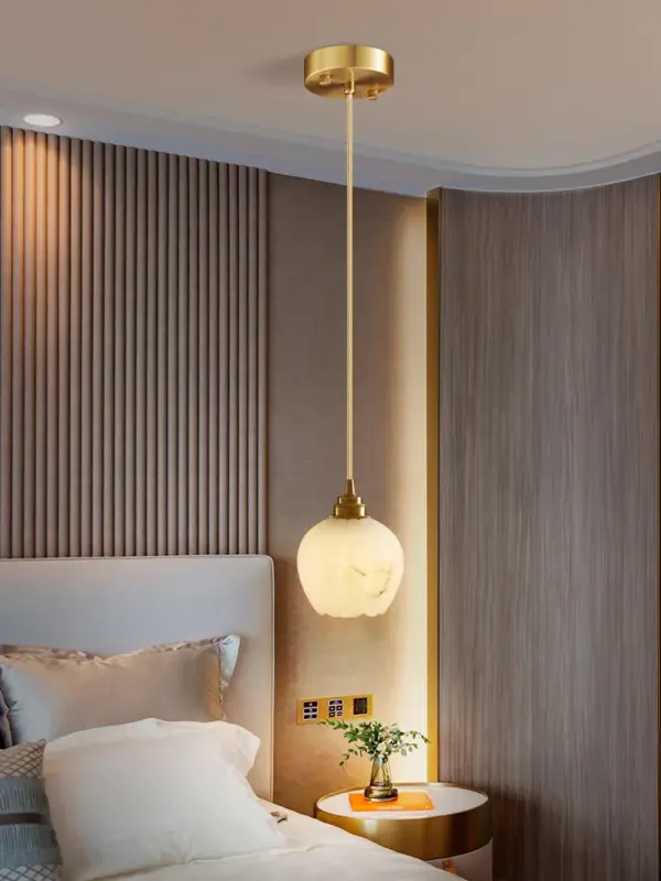 Prix Cassé Nordic marble and copper minimalist modern pendant light