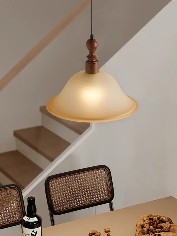Solid wood pendant light in japanese retro style for interior decor… Super Prix