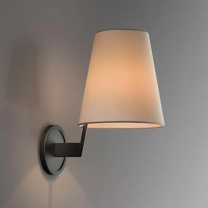 Prix Promo Artistic luxury fabric and copper wall light