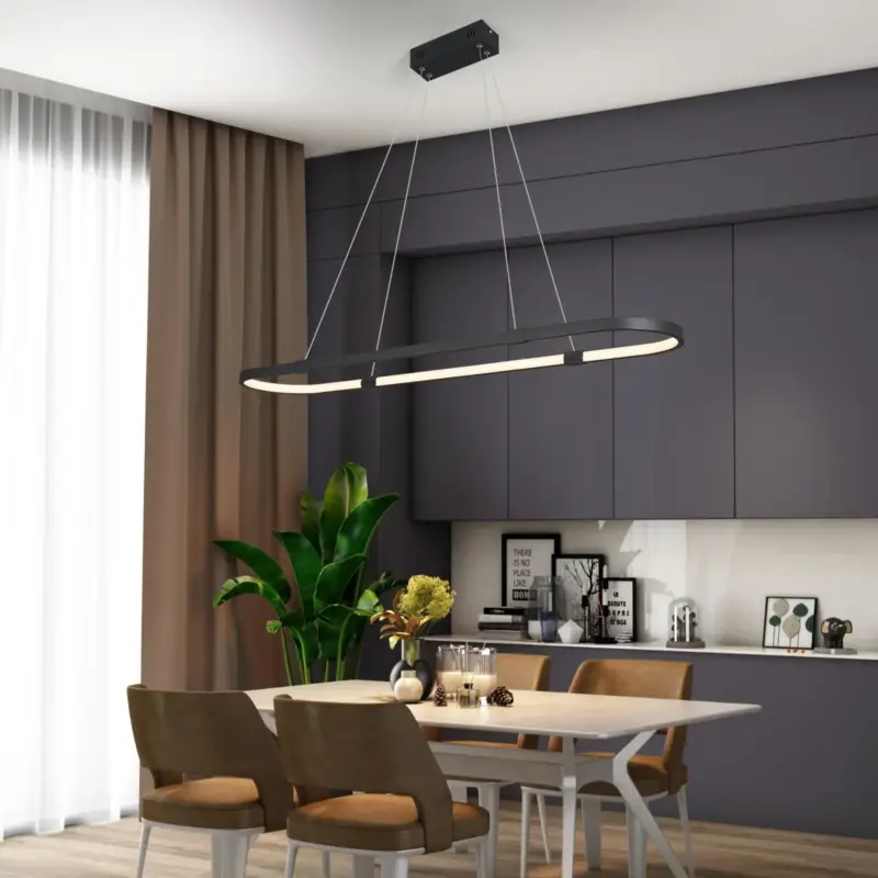 Prix Bas Modern led pendant for elegant linear interior decoration