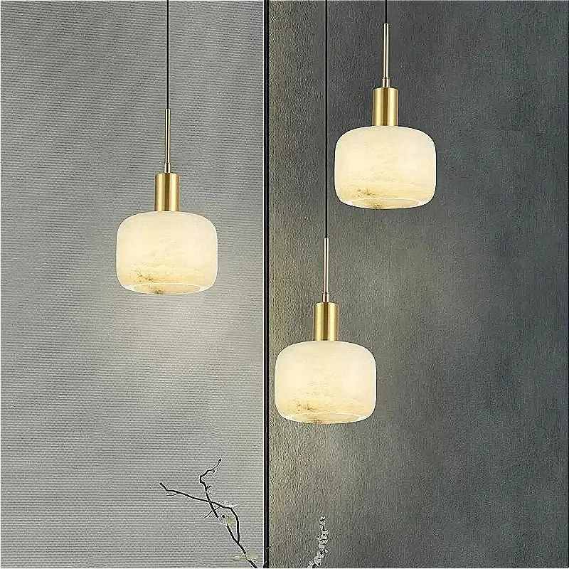 Prix Promo Modern marble and copper chandelier with elegant nordic design