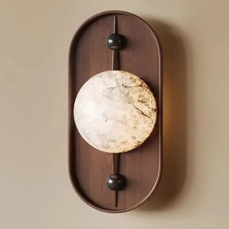 Retro marble led wall light for modern decor Bon Plan