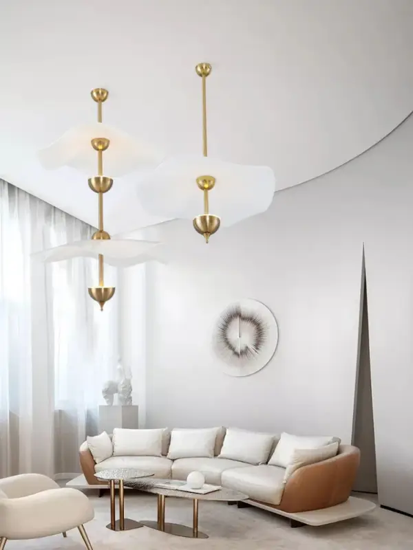 Usine Directe Minimalist nordic acrylic chandelier for restaurants and cafés