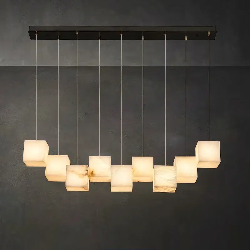 Spanish marble chandelier with minimalist chinese style for elegant… Produit De Marque