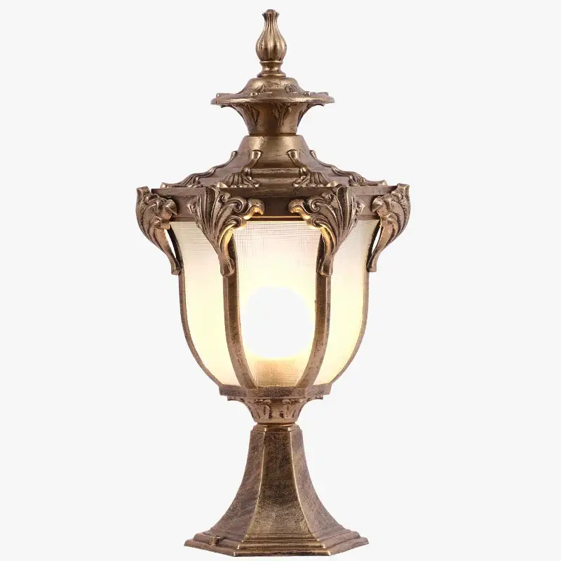 Remise Waterproof outdoor pillar lamp for garden and courtyard
