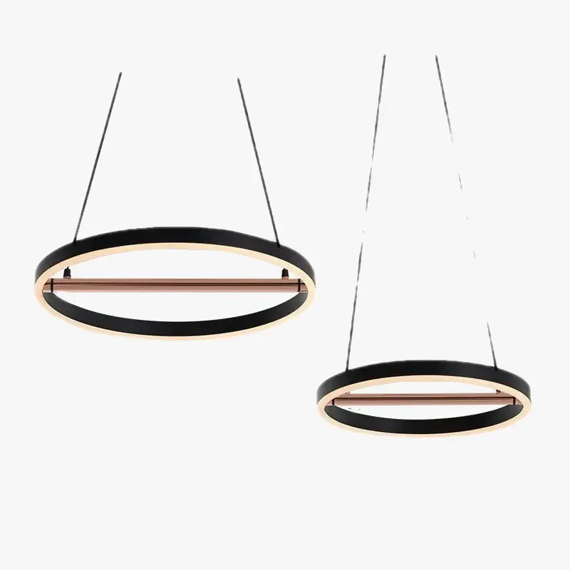 Petit Prix Retro iron pendant light with integrated led strip for indoor lighting