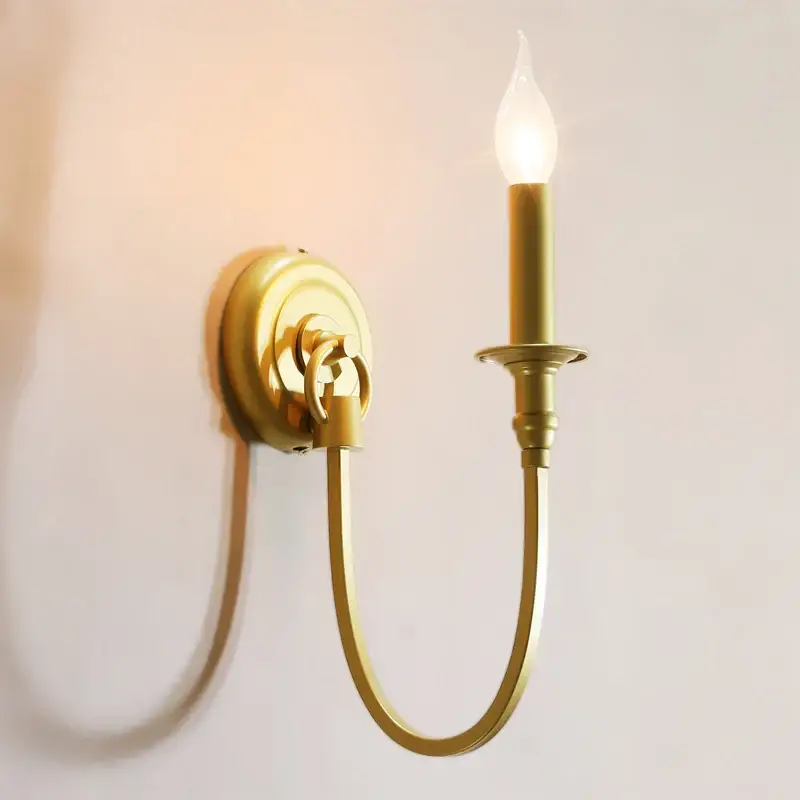 Vintage copper-effect wall light for elegant interiors Usine Directe