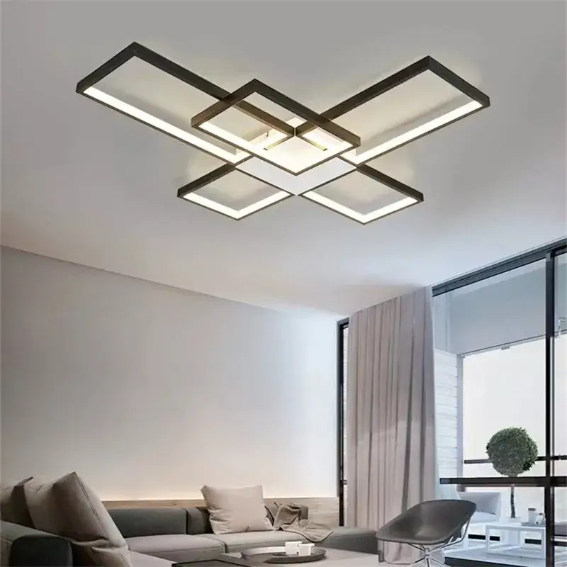 Acheter En Ligne Nordic geometric flush mount led ceiling light minimalist lamp