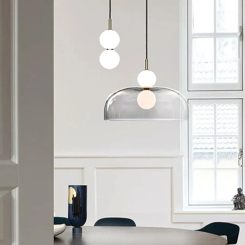 Soldes Designer glass pendant light for modern and elegant décor