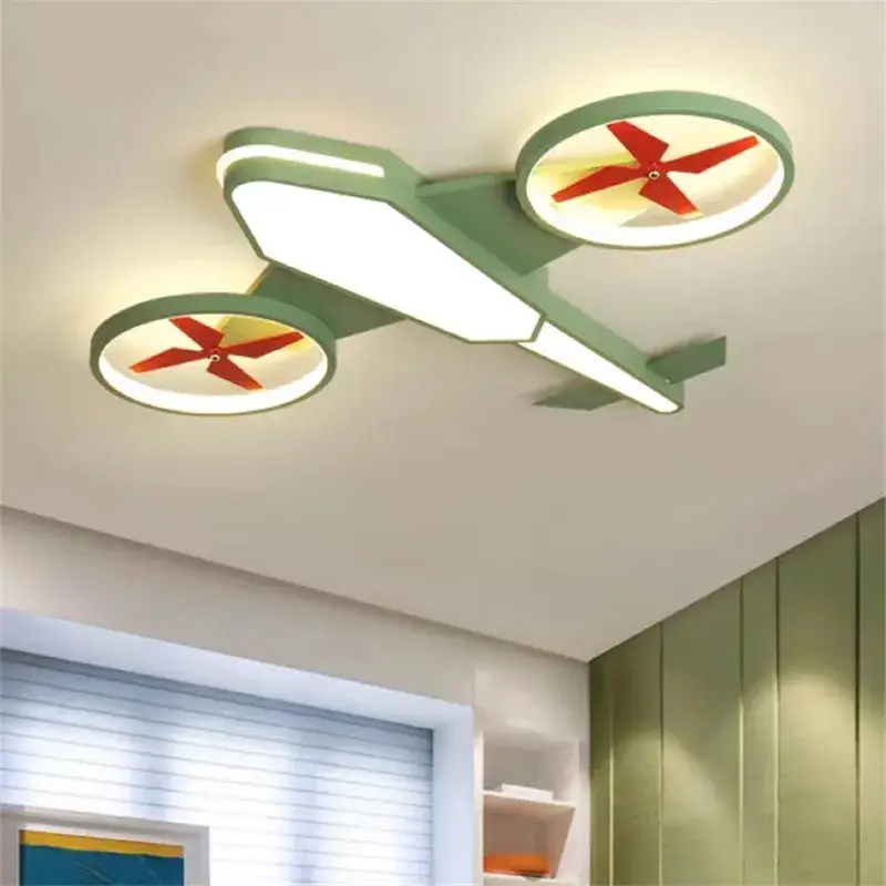 Produit De Marque Nordic airplane ceiling light dimmable interior decor for children