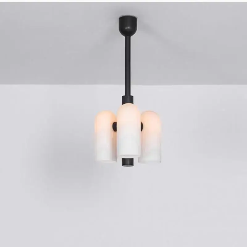 Prix Bas Elegant modern milky glass chandelier pendant light