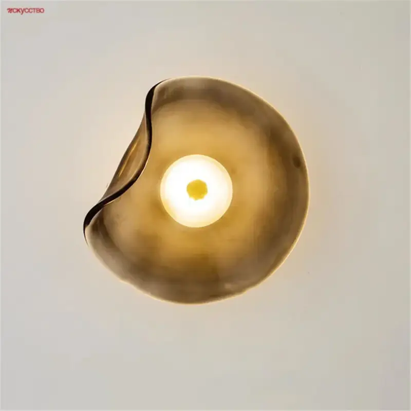 Trendy nordic style glass led wall light decorative Offre Limitée