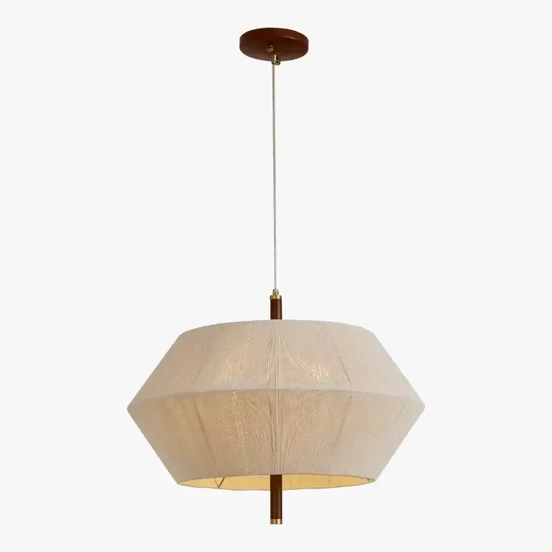 Retour Gratuit Japanese style decorative fabric pendant light with elegant led lig…