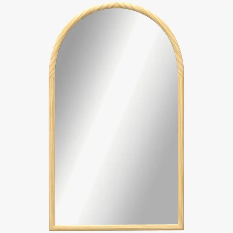 Wooden wall mirror with elegant window frame Meilleure Vente