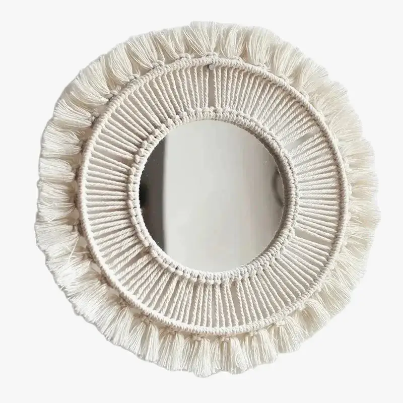 Handmade bohemian nordic style decorative wall mirror Haute Qualité
