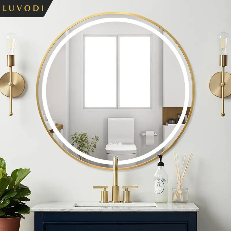 Round illuminated mirror with variable intensity and anti-fog Petit Prix