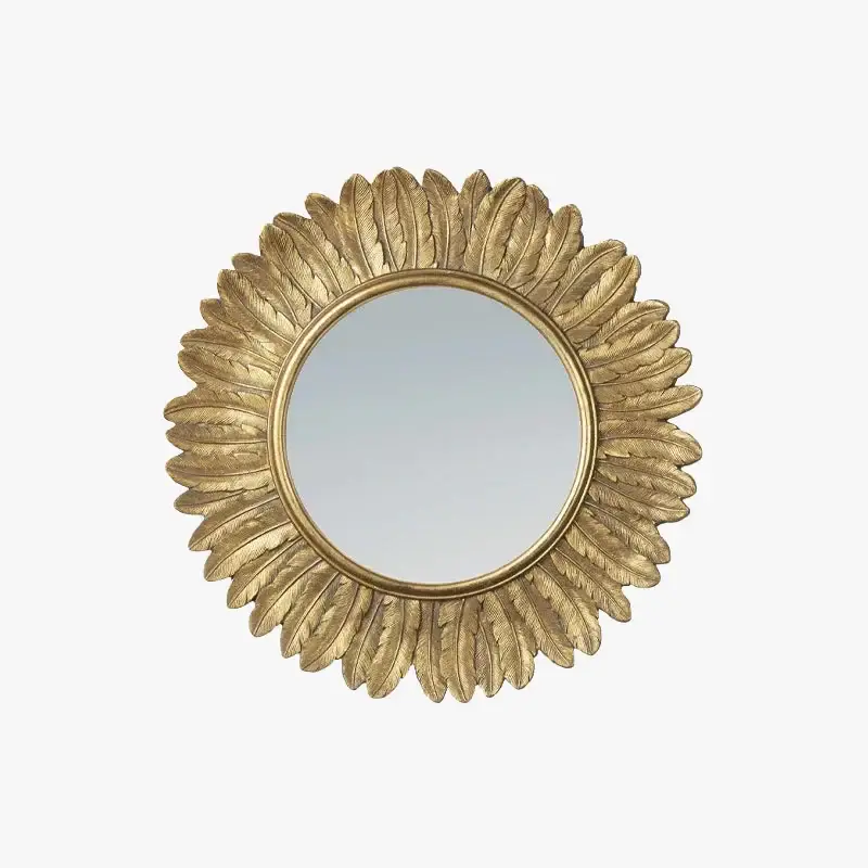 Vintage decorative sun and flower wall mirror Super Prix