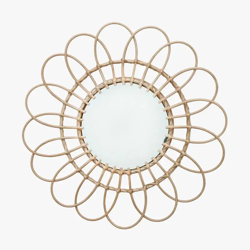 Prix Réduit Round decorative macrame mirrors for a nordic style