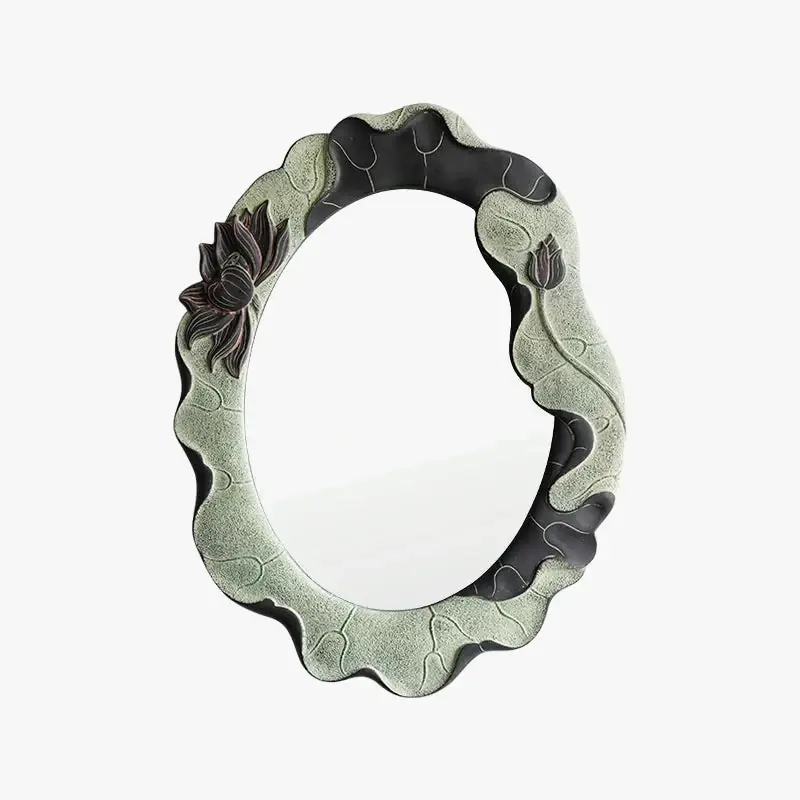 Achat Immédiat Retro adhesive oval decorative mirrors for wall decoration