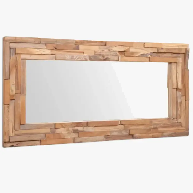 Rectangular decorative teak mirror for wall decoration Achetez Aujourd'hui