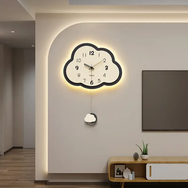 Expédié Aujourd&rsquo;hui Creative retro cloud clock simple and light decoration