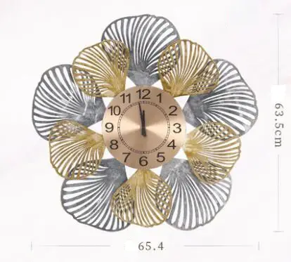 Usine Directe Wrought iron wall clock for home decor craftsmanship