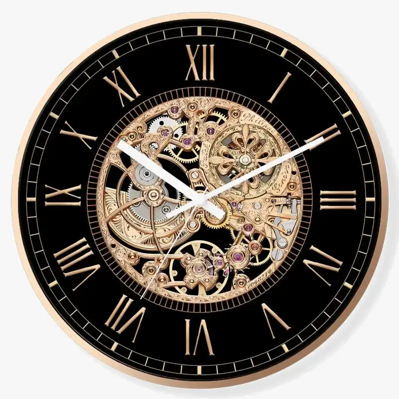 American restaurant retro silent quartz wall clock Promotion