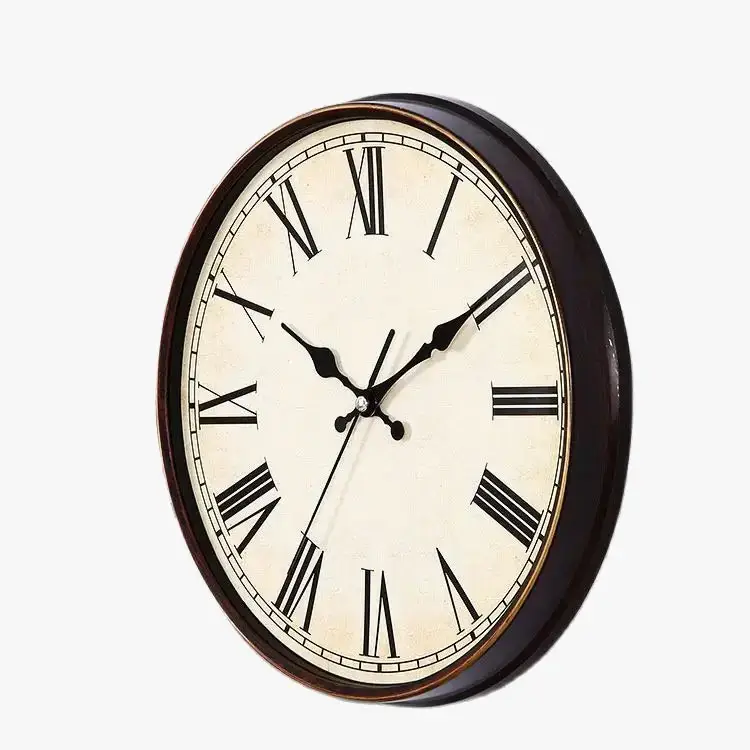 Achat Immédiat Retro silent shabby chic wall clock for home decor