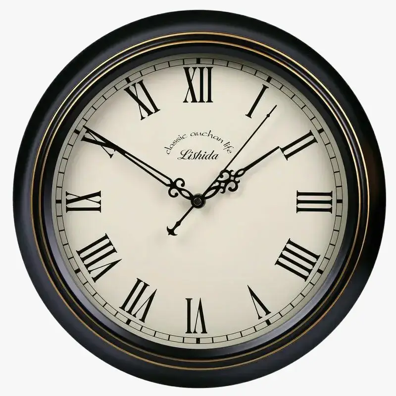 Retro silent wall clock shabby chic style home decor Must-Have