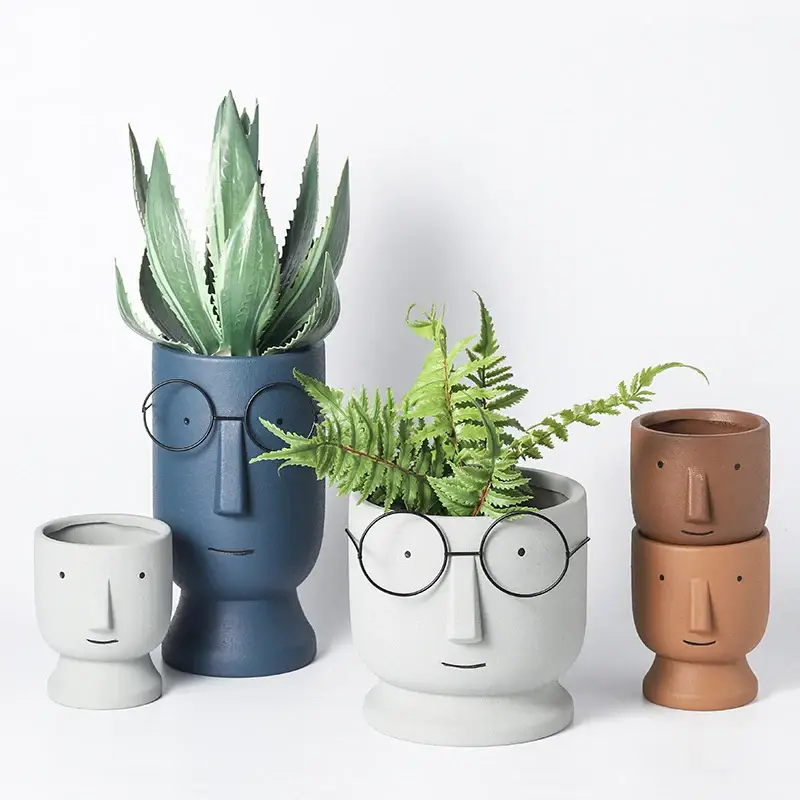 Achat Immédiat Cute ceramic flower pot nordic design interior