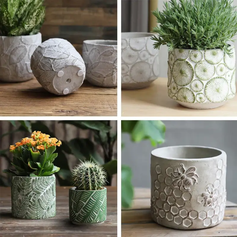 Offre Limitée Silicone mold for decorative vintage concrete flower pots