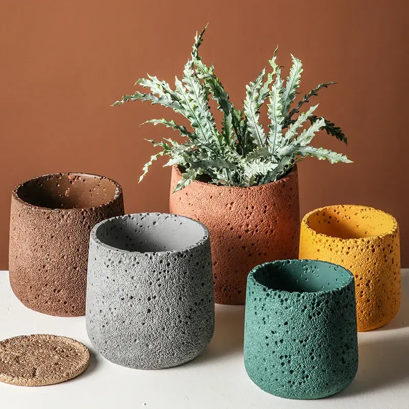 Prix Promo Modern cement flower pot for indoor and outdoor decoration