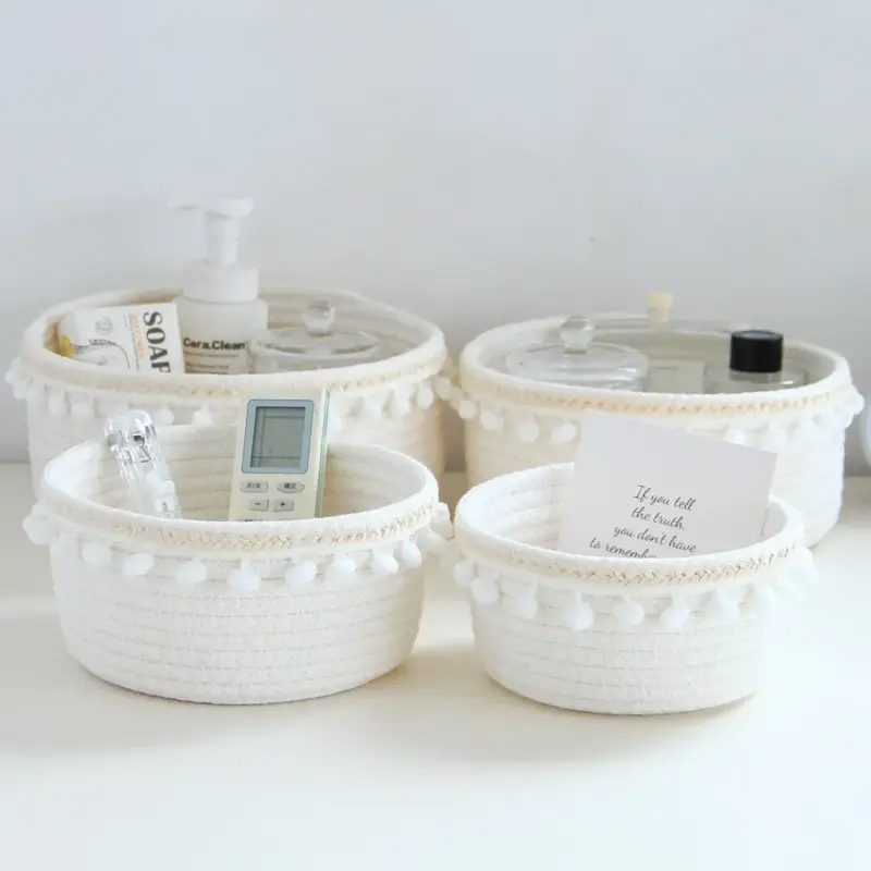 Acheter En Ligne Versatile woven storage basket for toys and accessories