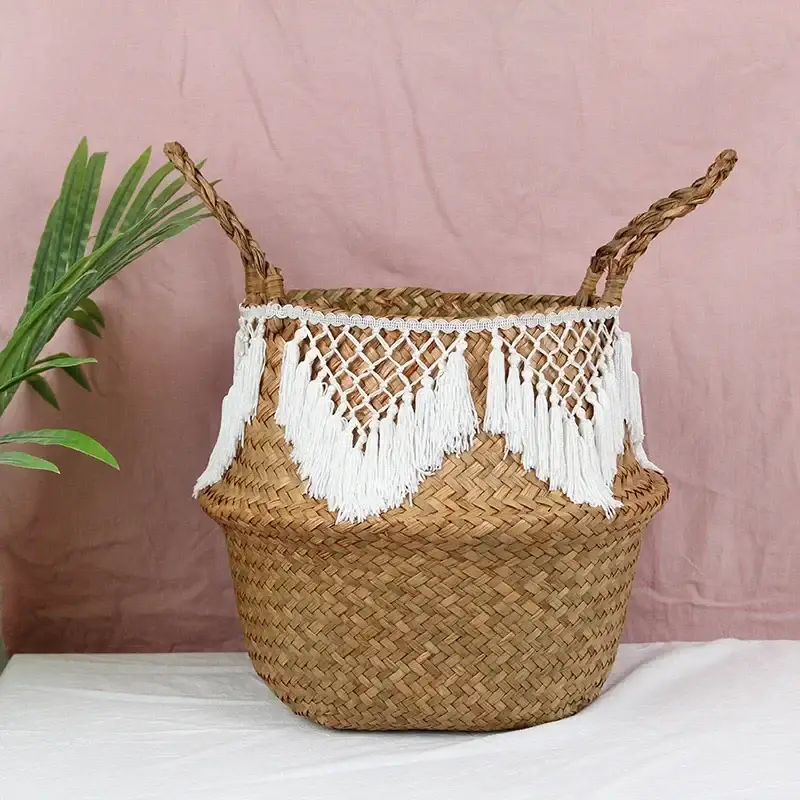 Haute Qualité Woven wicker basket for versatile storage and decoration