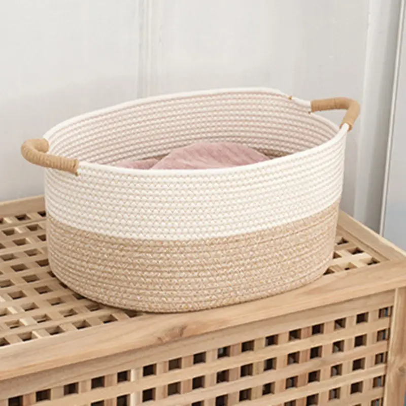 Offre Limitée Woven rope baskets for practical and stylish storage