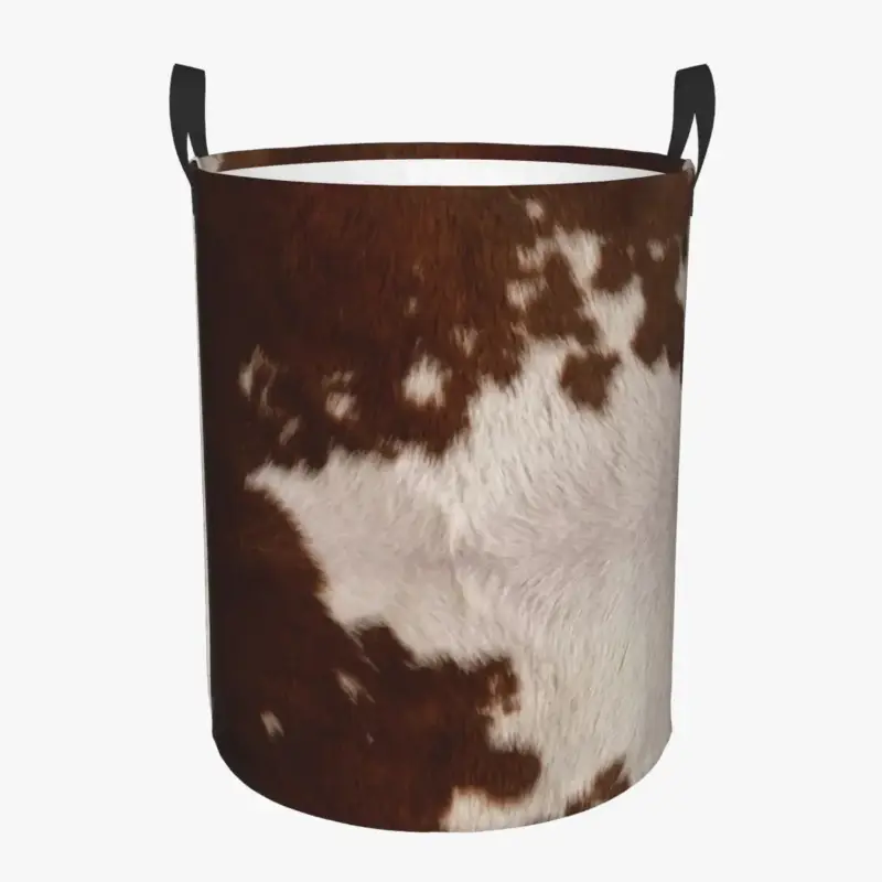 Quantité Limitée Personalized leather laundry basket for storage and toys